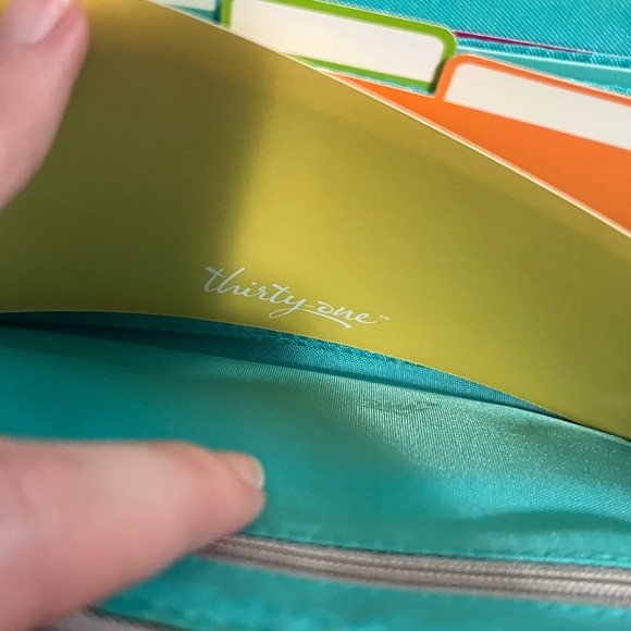 Thirty-one clutch zipper wristlet organizer wallet multicolor - Picture 5 of 10